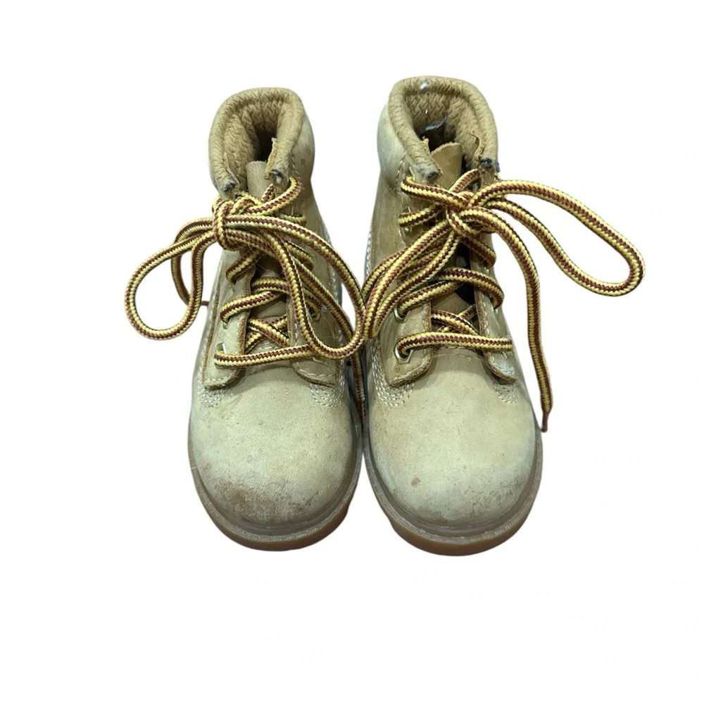 Timberland Kids Tan Lace-Up Boots